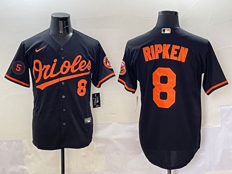Men Baltimore Orioles #8 Ripken Black Game 2025 Nike MLB Jersey style 5096